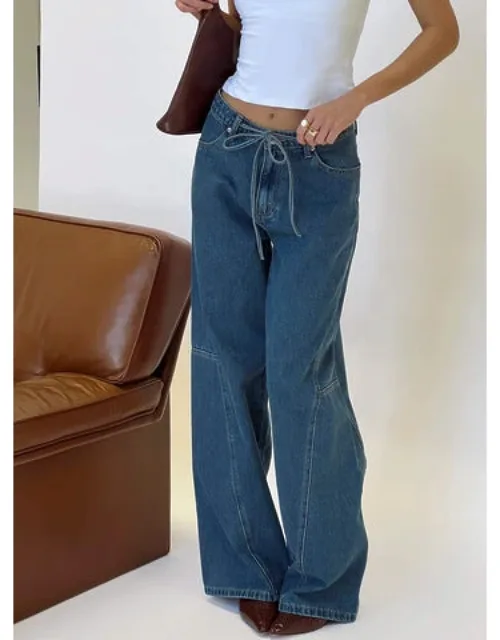Bruiser Mid Rise Wide Leg Jeans