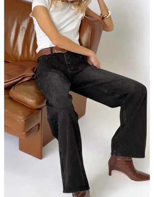 Low Rise Wide Leg Jeans