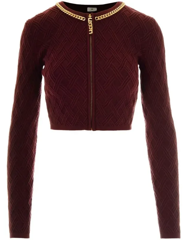 Sweater With Zip Fastening And Long Sleeves
