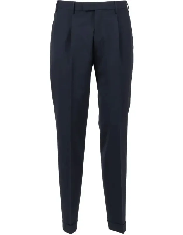 Pt Torino Pants With Diagonal Pockets And Flap Back Pockets