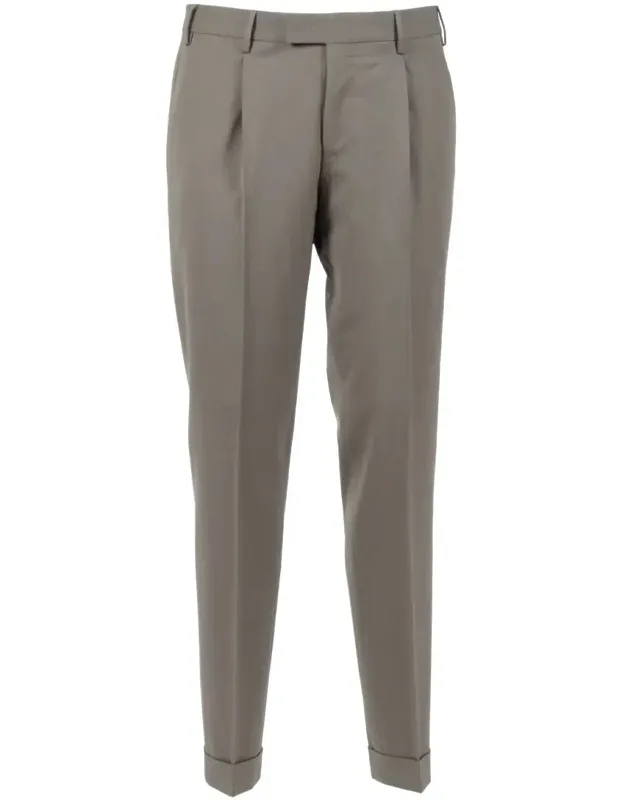 Pt Torino Pants With Diagonal Pockets And Flap Back Pockets