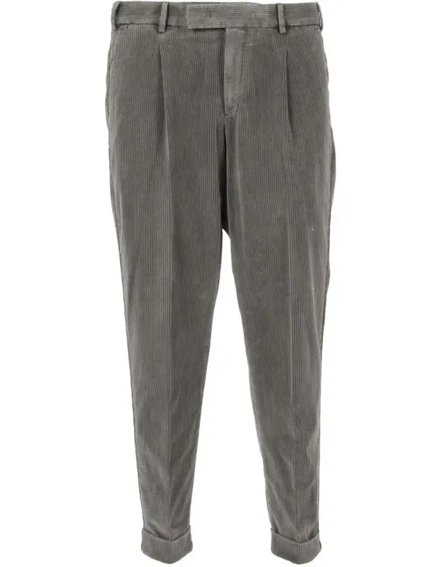 Pt Torino Pants With Pleat And Diagonal Pockets