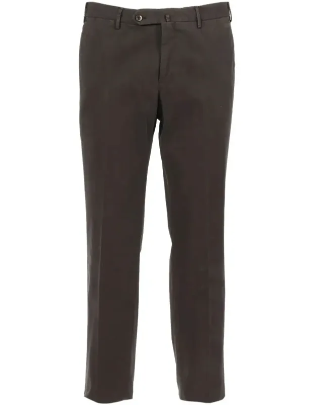 Pt Torino Pants With Flat Front And Diagonal Pockets