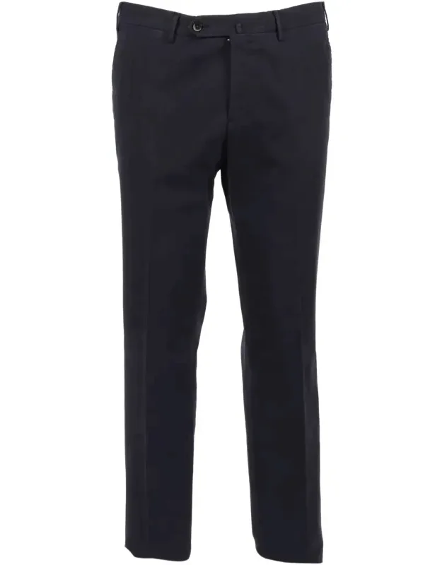Pt Torino Pants With Flat Front And Diagonal Pockets