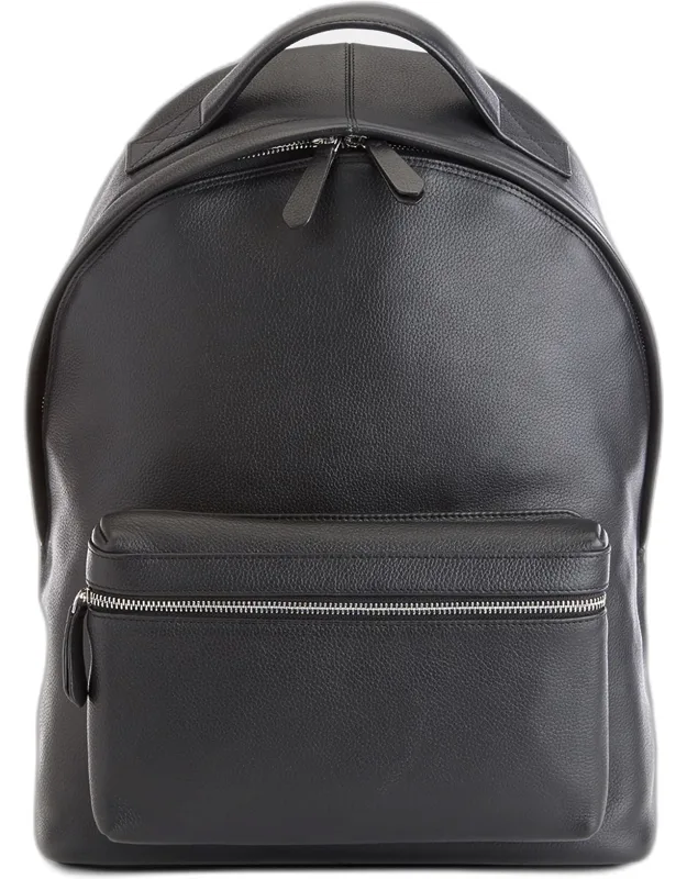 Personalized Leather Executive Laptop Backpack