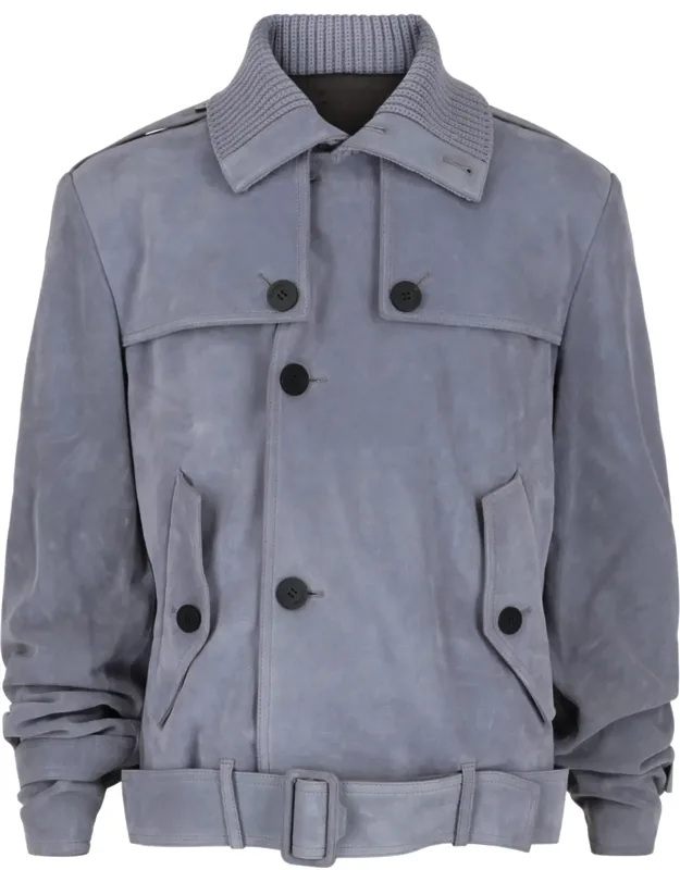 Suede Moto Jacket