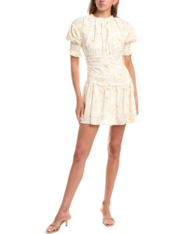 Ruched Waist Mini Dress