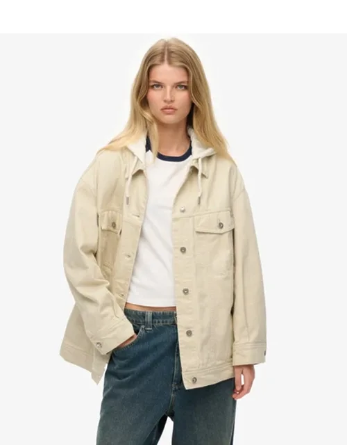 Relaxed Hooded Trucker Jacket