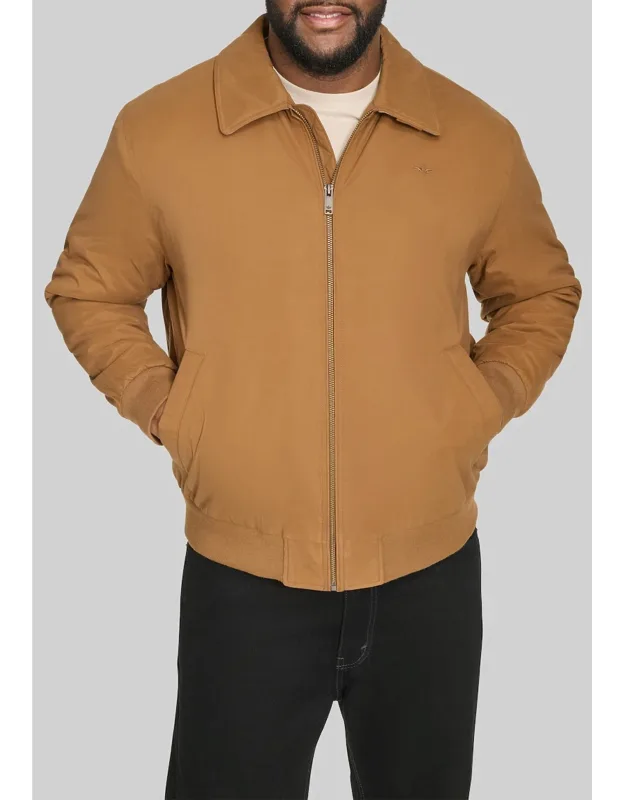 Tailored Fit Micro Twill Golf Bomber Jacket