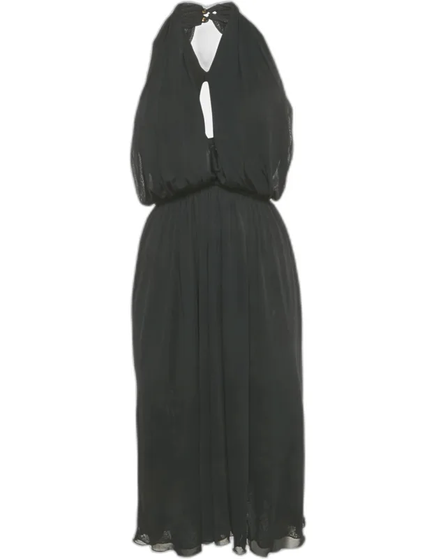 Jersey Halter Neck Midi Dress