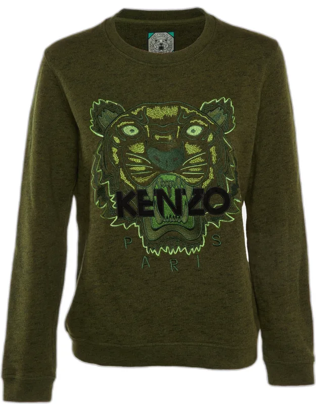 Cotton Tiger Embroidered Sweatshirt