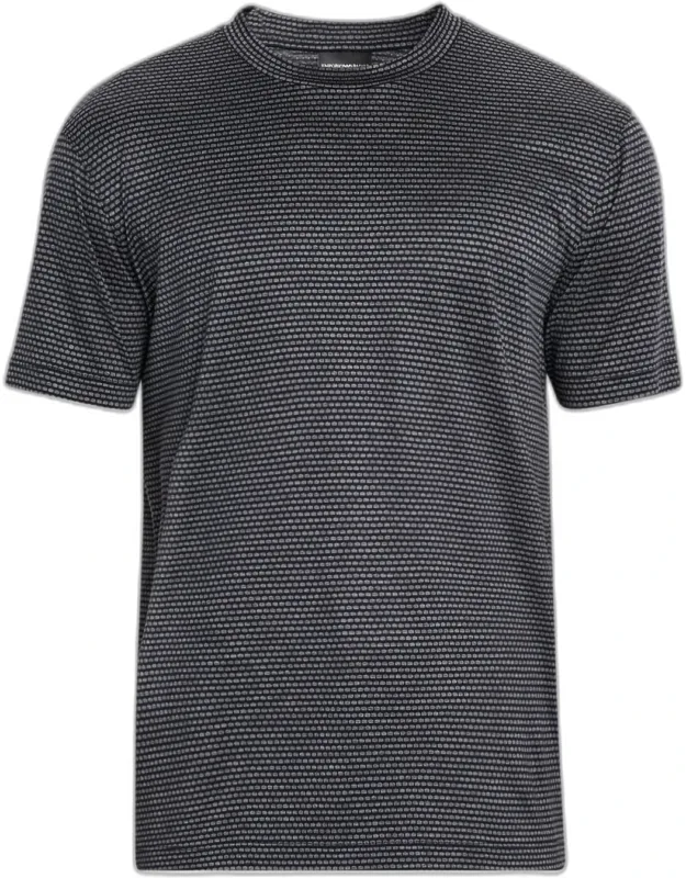 Jersey Jacquard Crewneck T-shirt