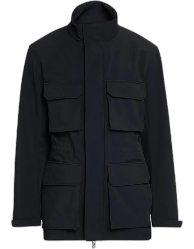 Nylon Four-pocket Car Coat
