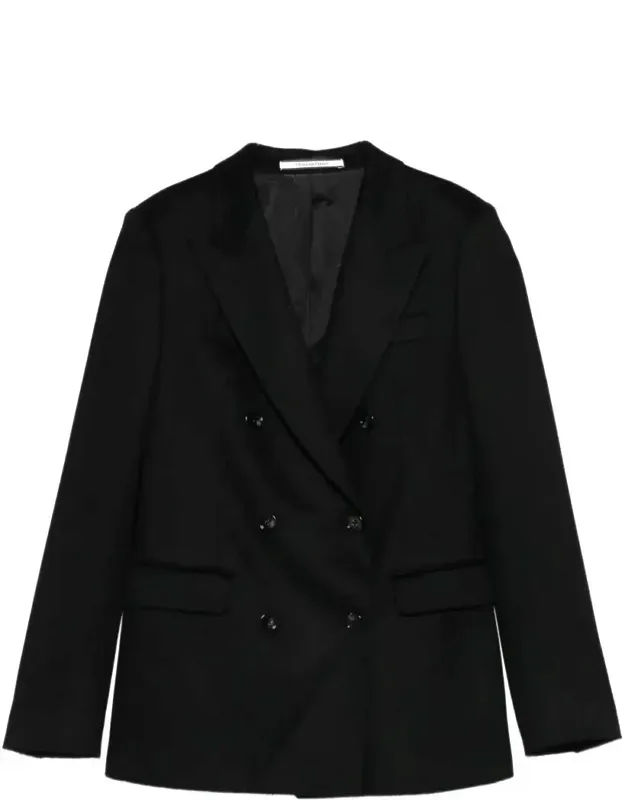 Double-breasted Camel Wool Blazer