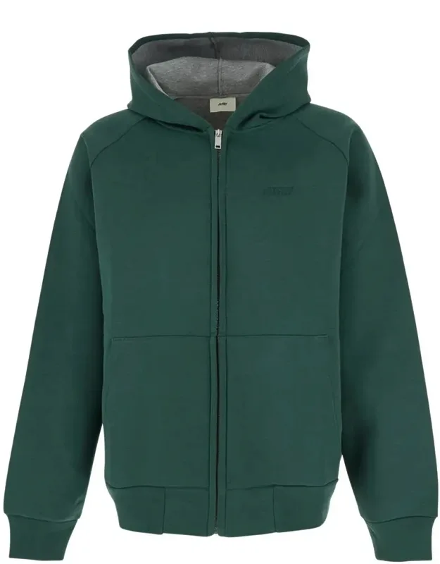 Hoodie With Dropped Shoulders In Neoprene
