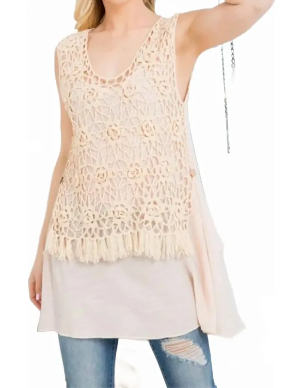 Lace Front Long Tank