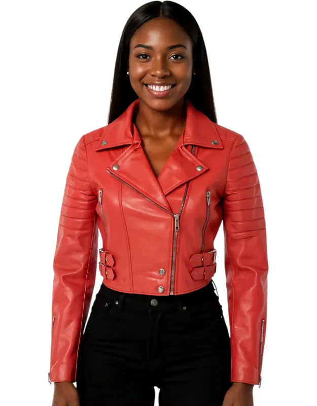 Cropped Biker Jacket
