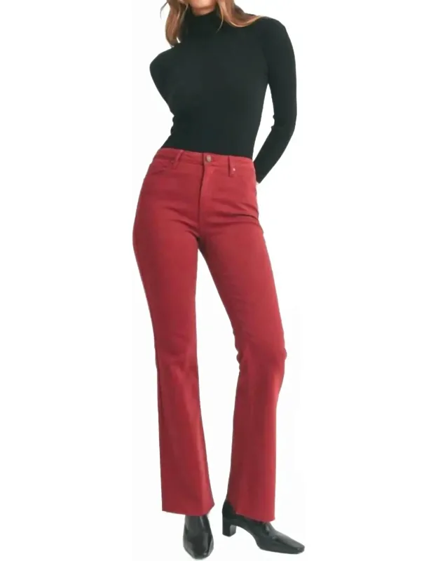 High Rise Scissor Cut Flare Long Jeans