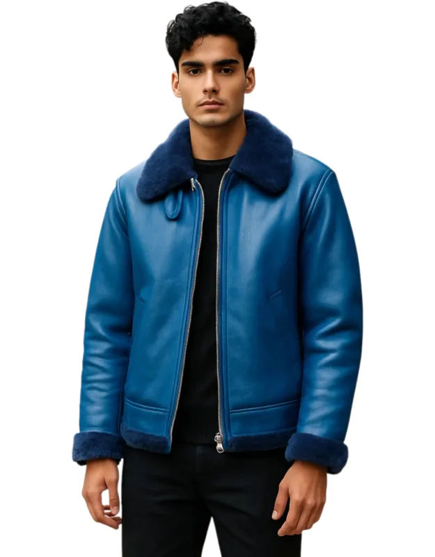 B3 Bomber Aviator Sheepskin Jacket