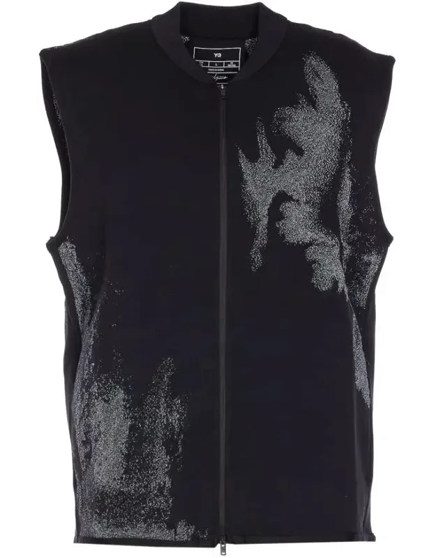 Y-3 Jacket Running Vest With Zip Closure