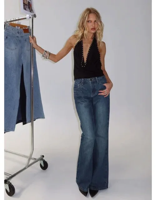Wide World Mid Rise Bootleg Jeans