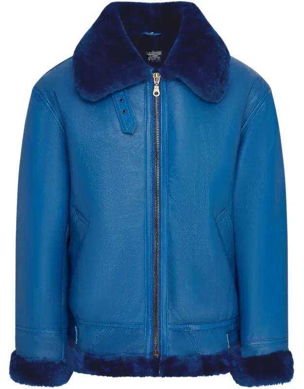 B3 Bomber Aviator Sheepskin Jacket