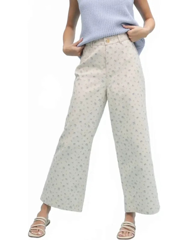 Floral Wide Leg Pants