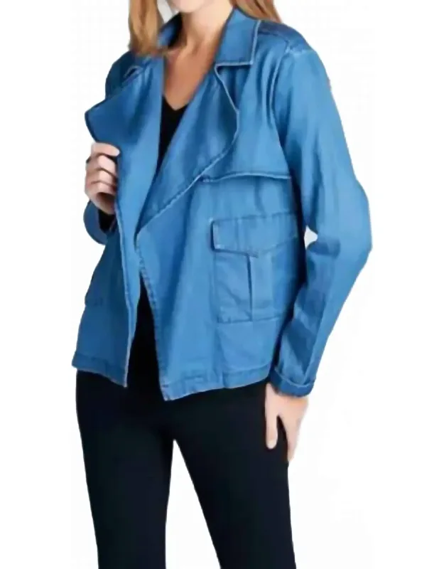 Long Sleeve Denim Blazer