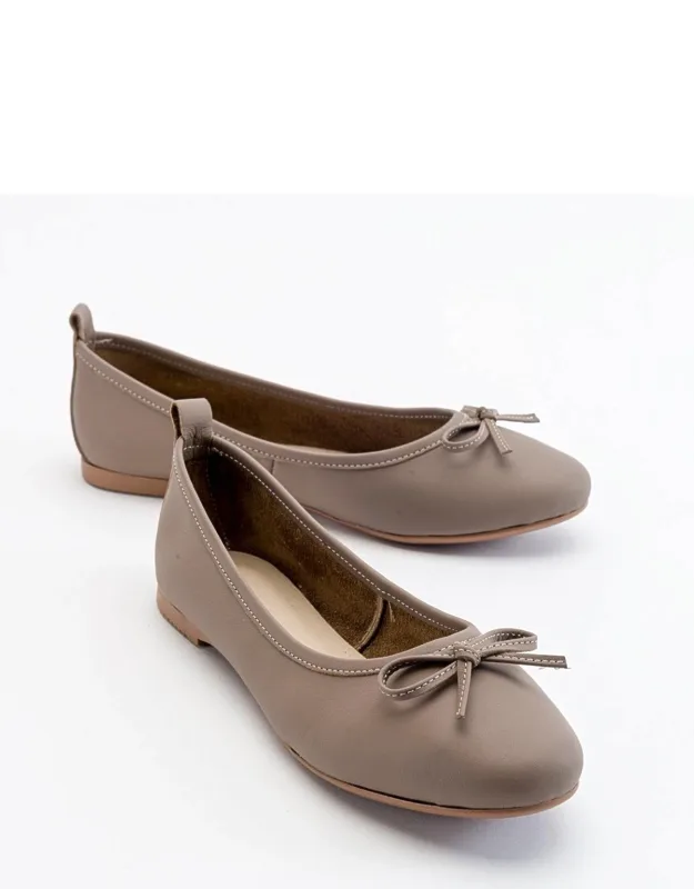 Florence Ballerina Flats - Premium Italian Nappa Suede, Delicate Bow Detail
