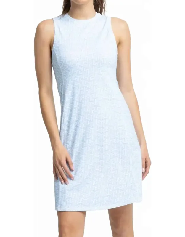 Geo Printed Performance Dress