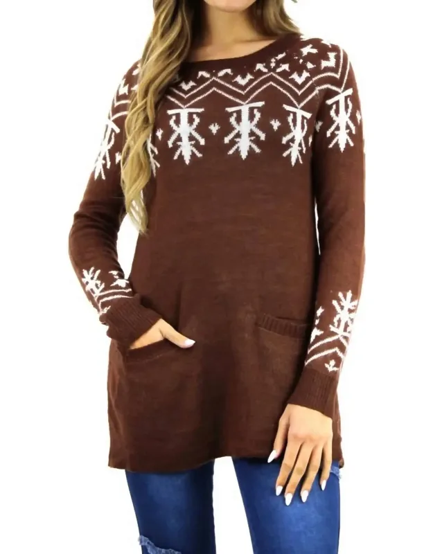 Abstract Designed Christmas Sweater