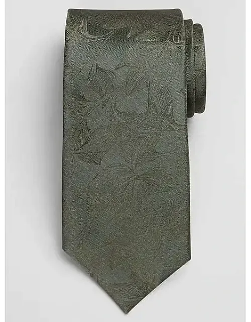 Narrow Tonal Botanical Tie