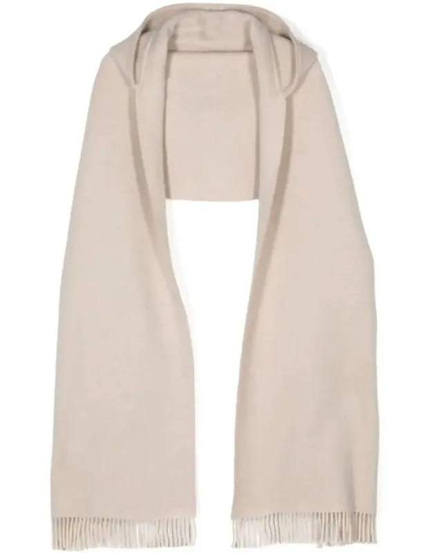 Wool And Cashmere Hooded Scarf