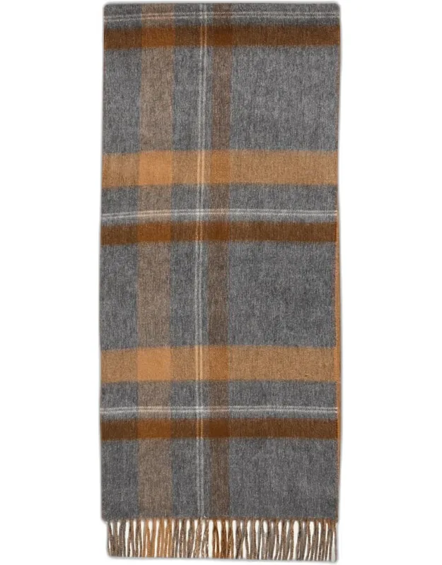 Taransay Check Cashmere Scarf