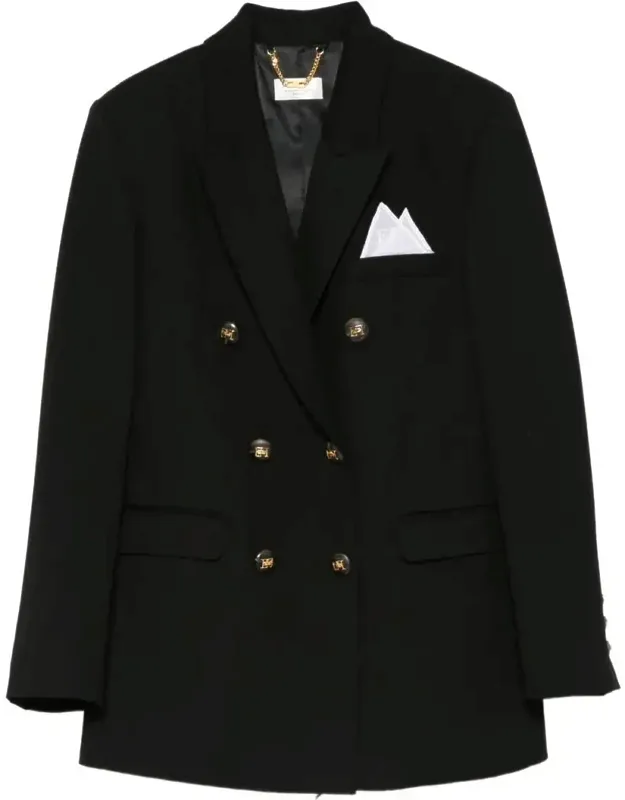 Cotton Gabardine Blazer With Breast Pocket