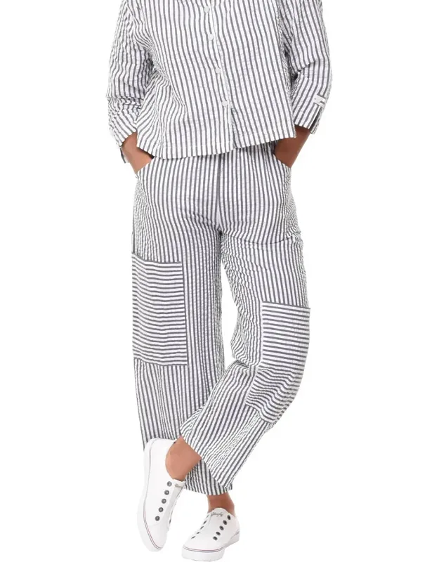 Roxanne Pants In Seersucker Stripe