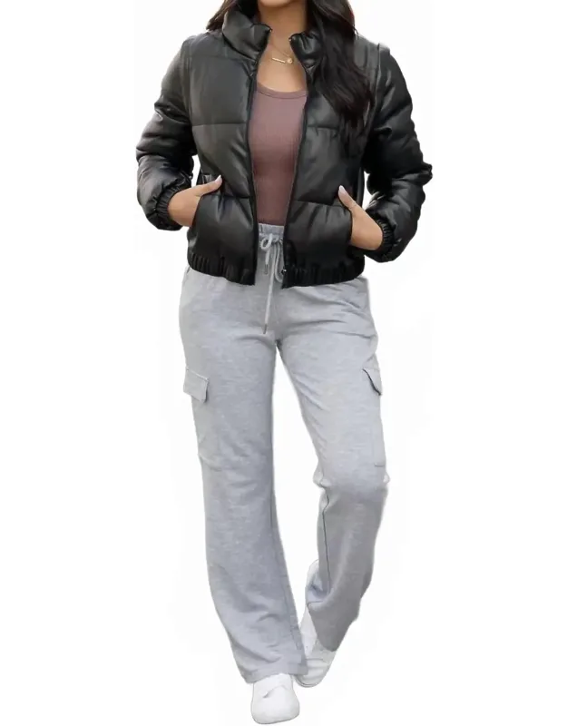 Faux Leather Jacket