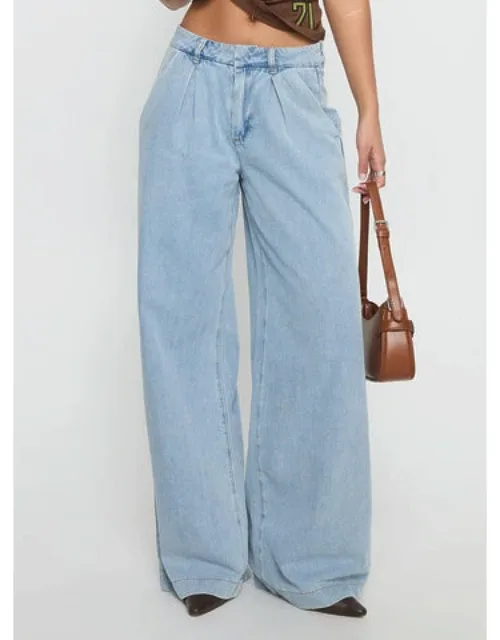 Siloh Wide Leg Denim Jeans