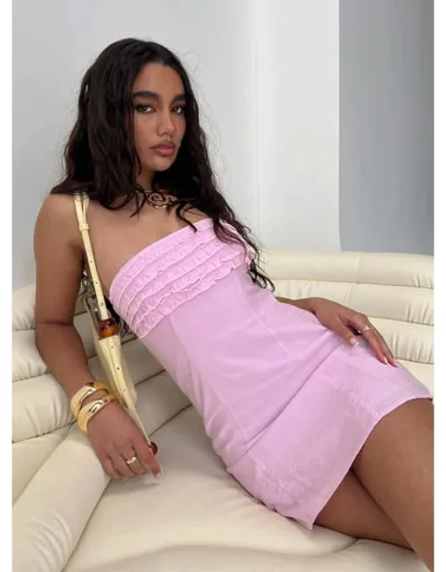 Ria Strapless Frill Mini Dress