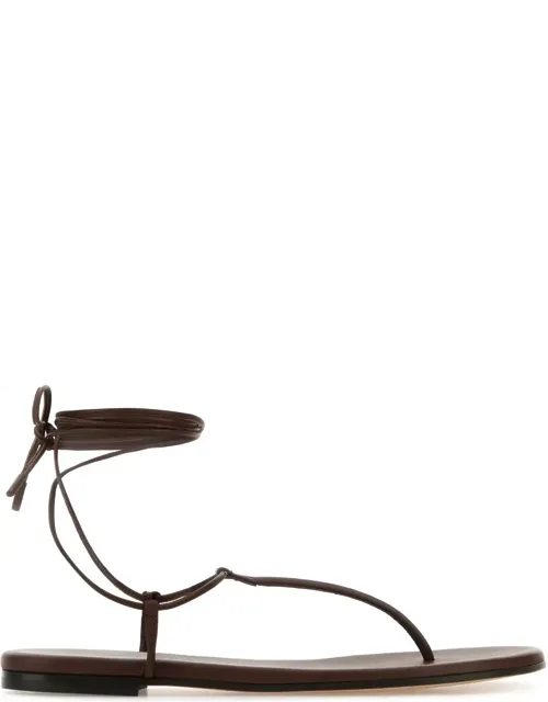 Nappa Leather Thong Sandals