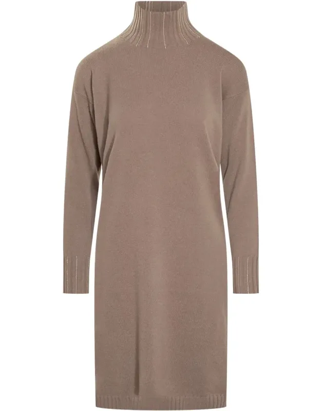Knitted Turtleneck Dress