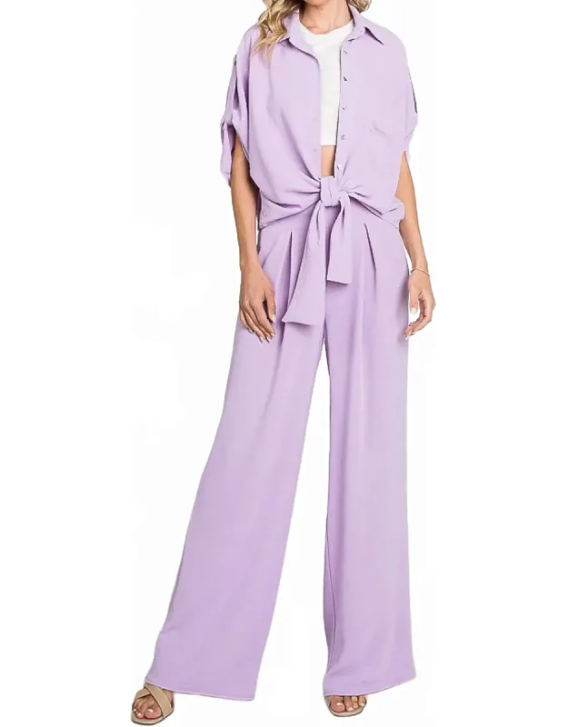 Pullover Wide-leg Pants