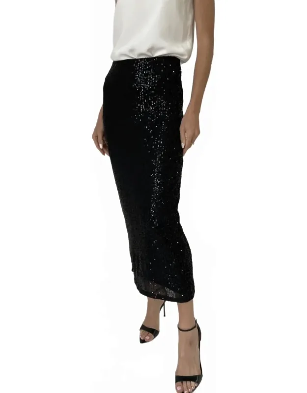 Joy Pencil Sequin Skirt