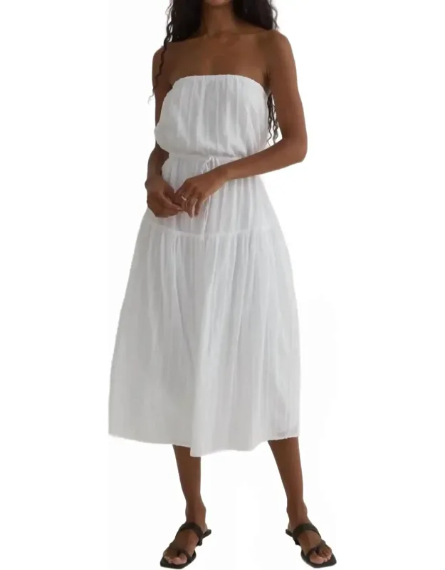 Ruffle Hem Midi Dress