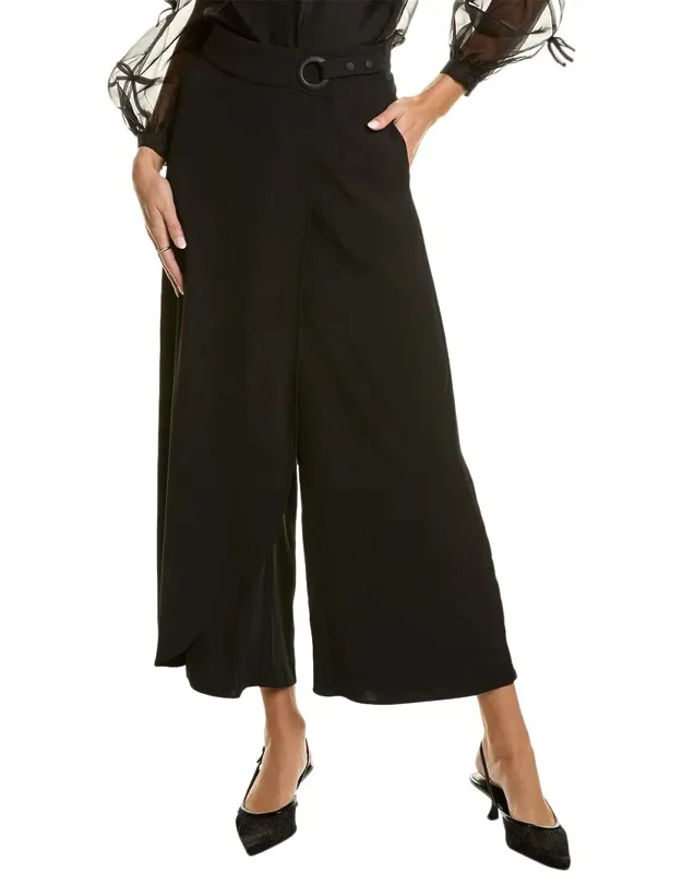 Wrap Wide Leg Pants