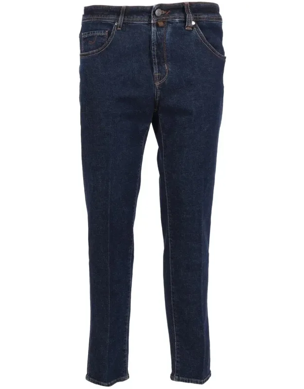 Cropped Slim Fit 5 Pockets Pants
