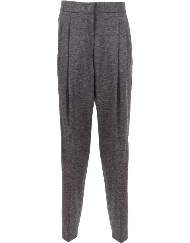 Pants Felted Wool Pleated