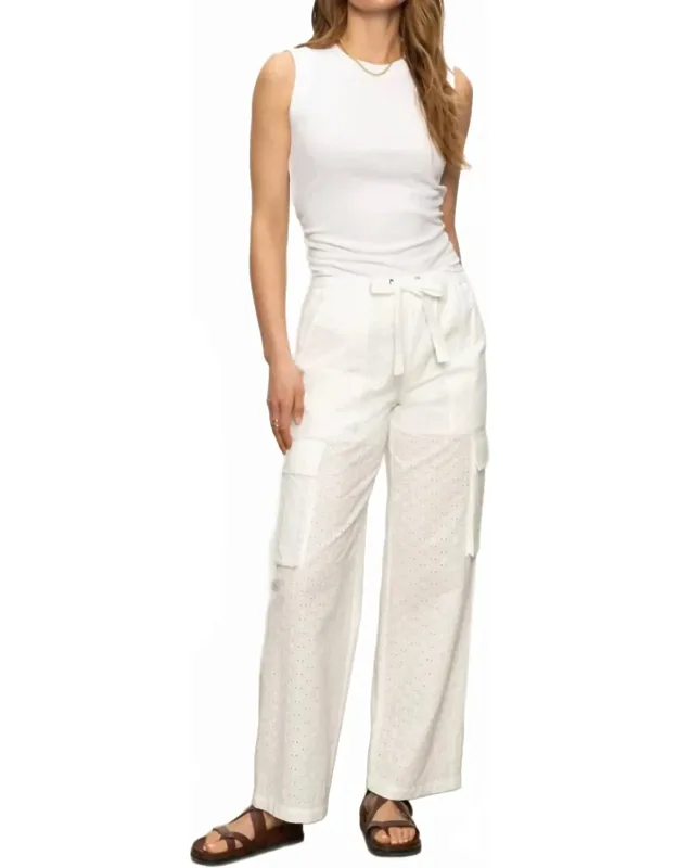 Free Time Eyelet Pants