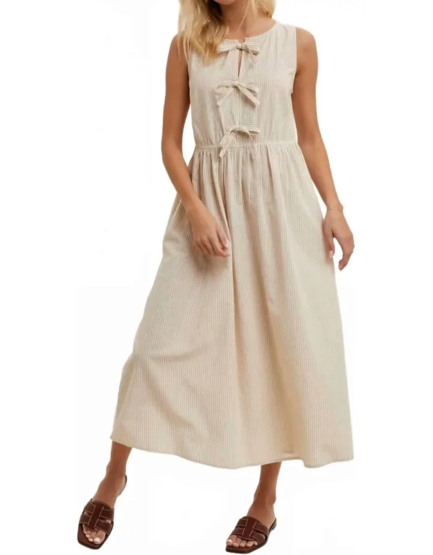 Bow Midi Dress