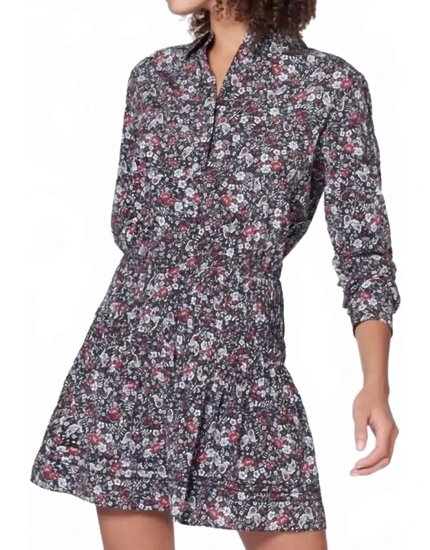 Floral Silk Mini Dress